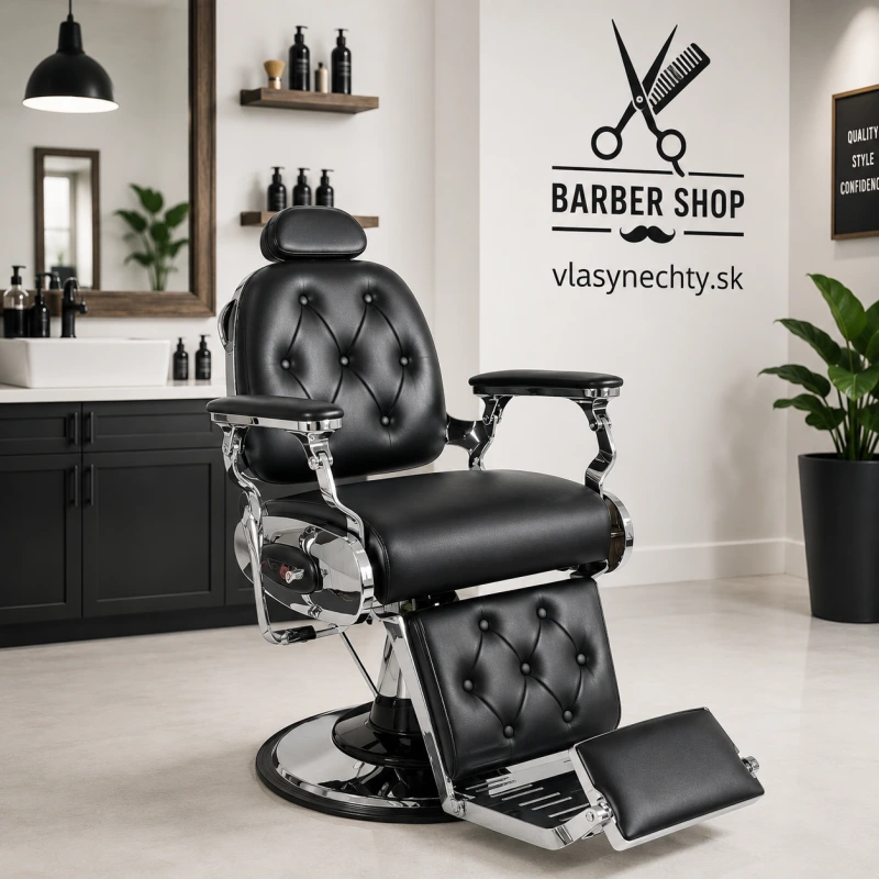BARBERSKE KRESLO GABBIANO PIETRO ČIERNE