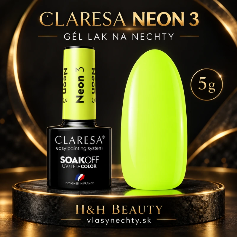 CLARESA GÉL LAK NA NECHTY NEON 3 - 5 g