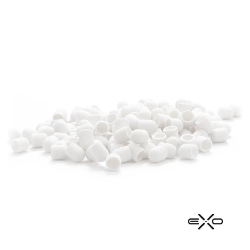 EXO BRÚSNE KOTÚČIKY 10mm/220 500 KS. HARD CAP BIELE 3