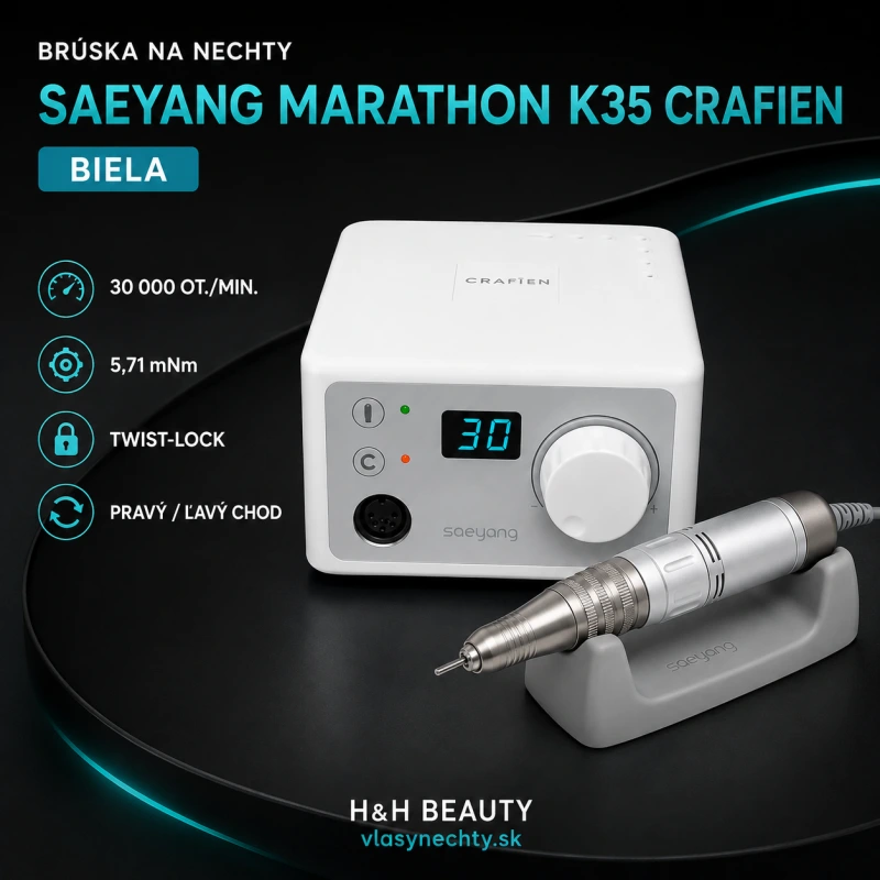 BRÚSKA NA MANIKÚRU SAEYANG MARATHON K35 CRAFIEN BIELA - 45W