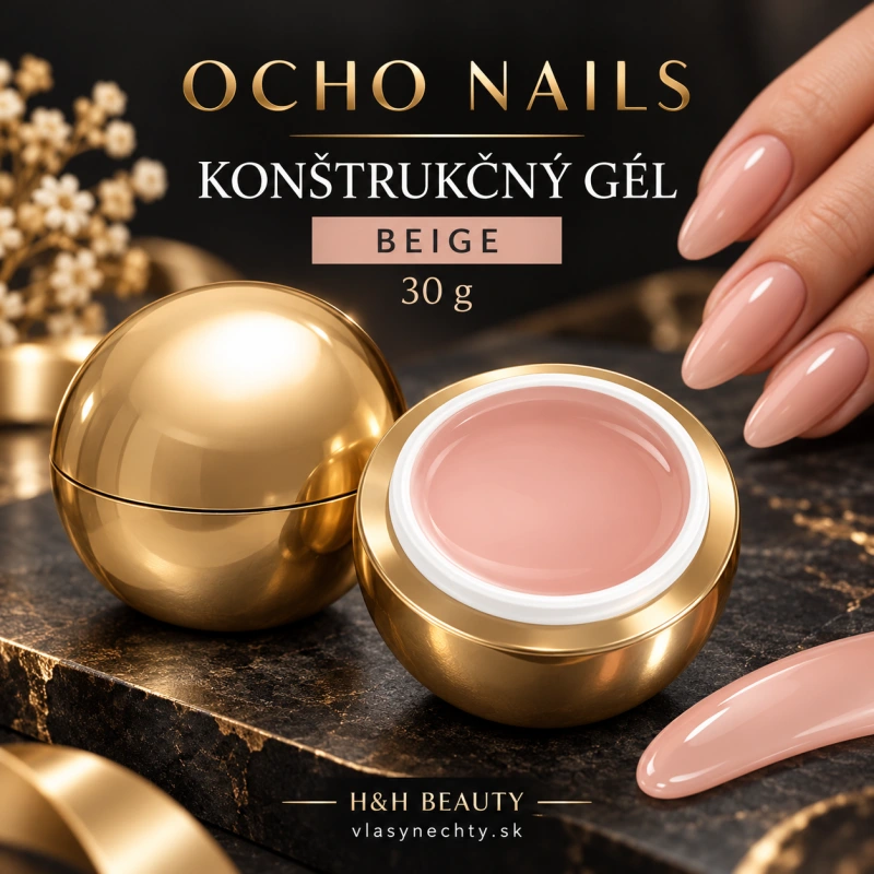 OCHO NAILS Konštrukčný gél beige 30 g