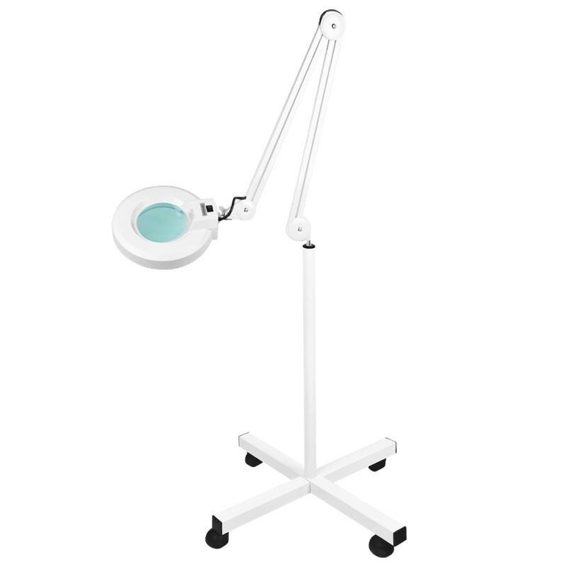 KOZMETICKÁ LUPA LAMPA S4 BIELA NA STATÍVE 5
