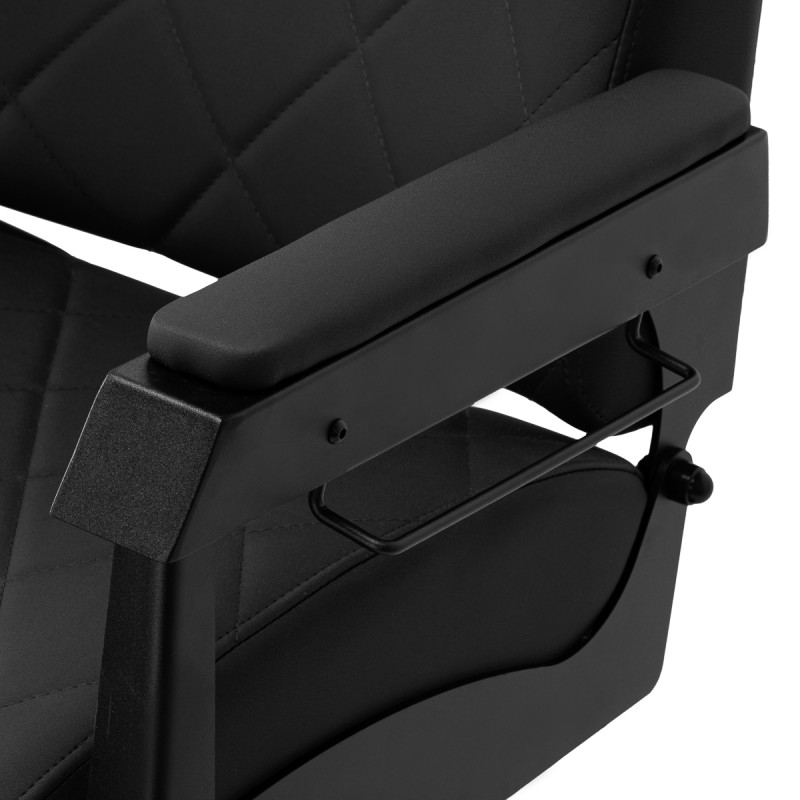 BARBERSKE KRESLO GABBIANO s čiernym rámom Čierna 6