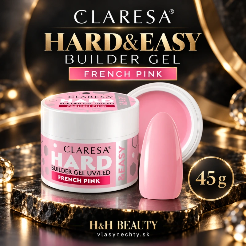 CLARESA HARD&EASY BUILDER GEL FRENCH PINK 45g