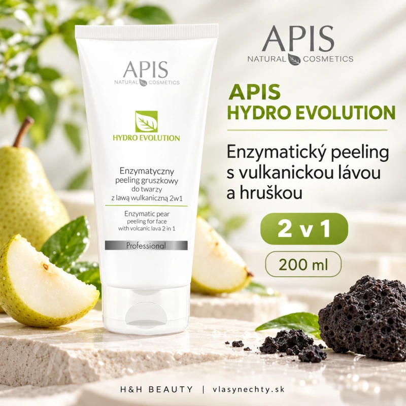 APIS ENZYMATICKÝ PEELING S VULKANICKOU LÁVOU A HRUŠKOU 2v1 200ml