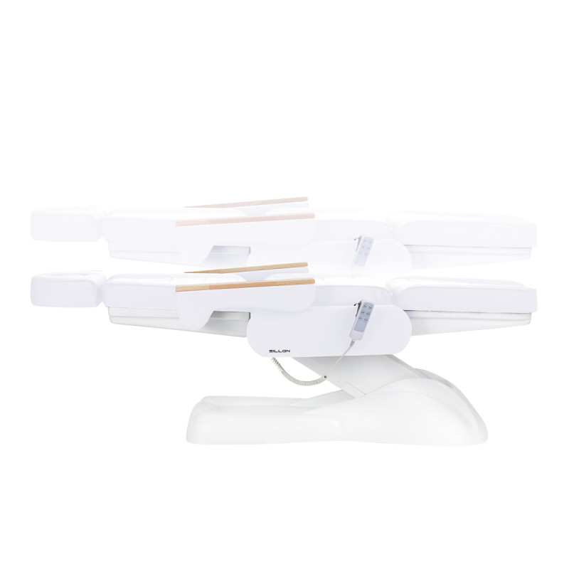 Elektrické kozmetické kreslo SILLON Lux 273b 3 motory studená biela 4