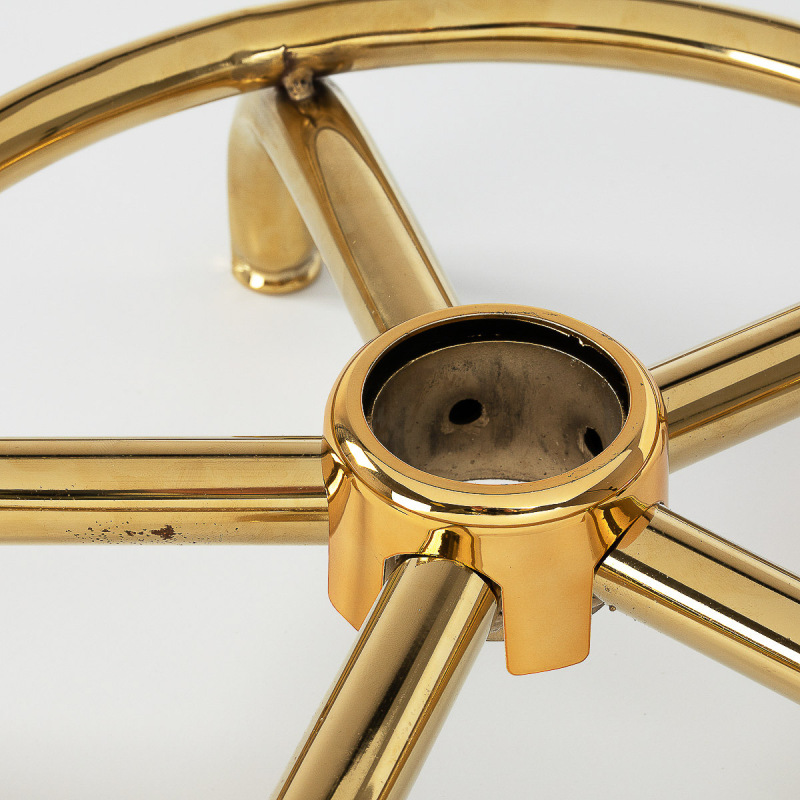 Taboret kosmetyczny 6001-G złoto - biały 2 gat. 6