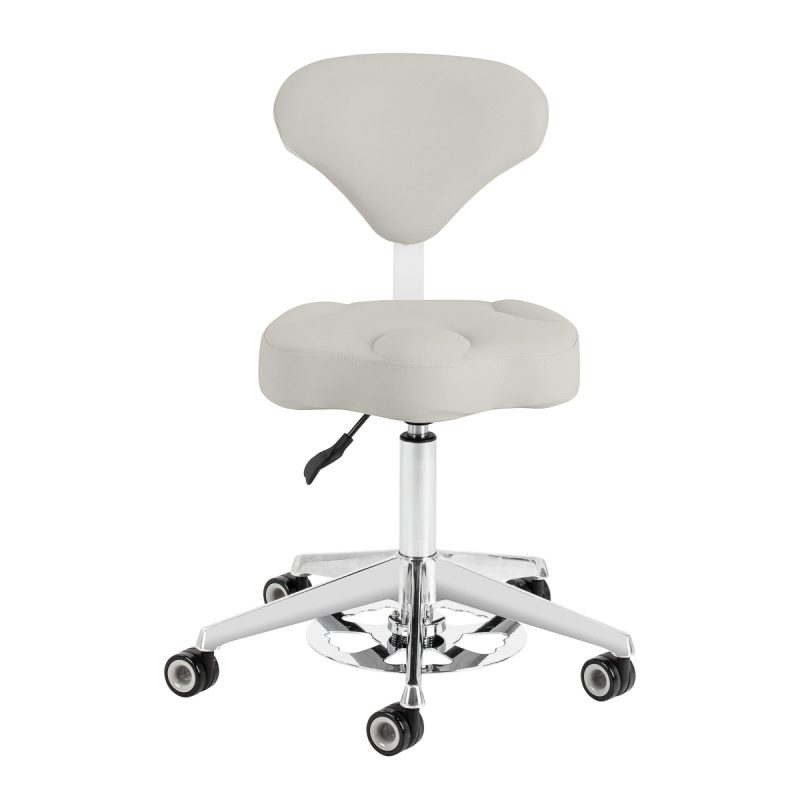 Taboret kosmetyczny Azzurro 156-F bump-up szary 1