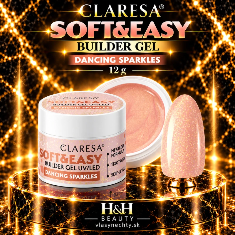 CLARESA SOFT&EASY BUILDER GEL DANCING SPARKLES 12 g