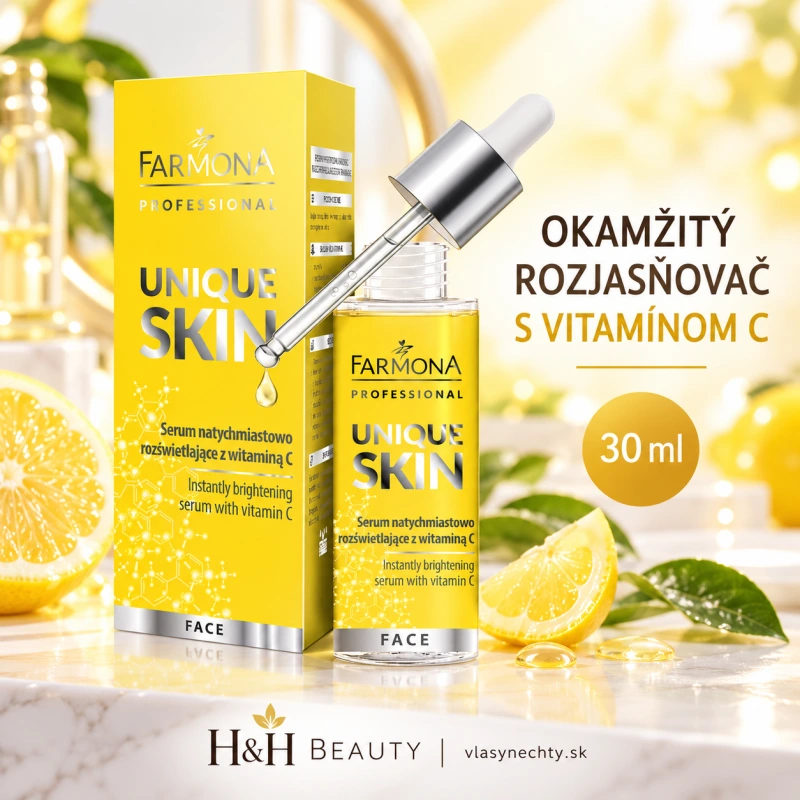 Farmona UNIQUE SKIN Serum okamžitý rozjasňovač s vitamínom C 30 ml