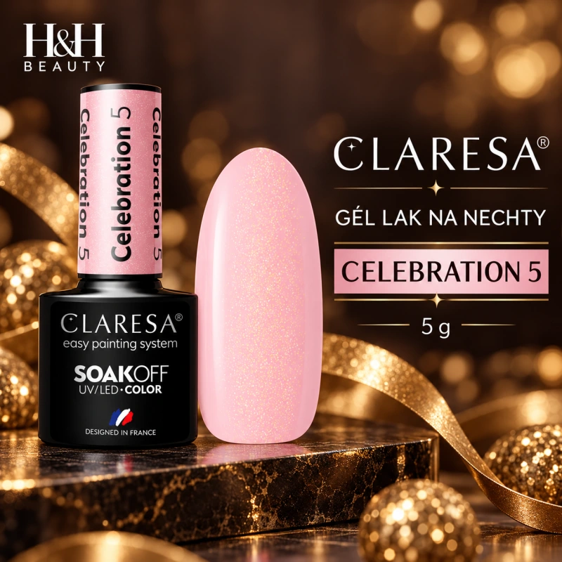 CLARESA GÉL LAK NA NECHTY CELEBRATION 5 5G