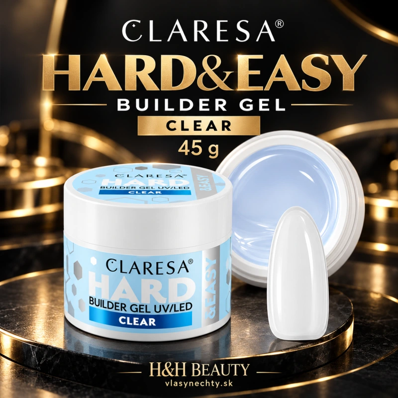 CLARESA HARD&EASY BUILDER GEL CLEAR 45 g