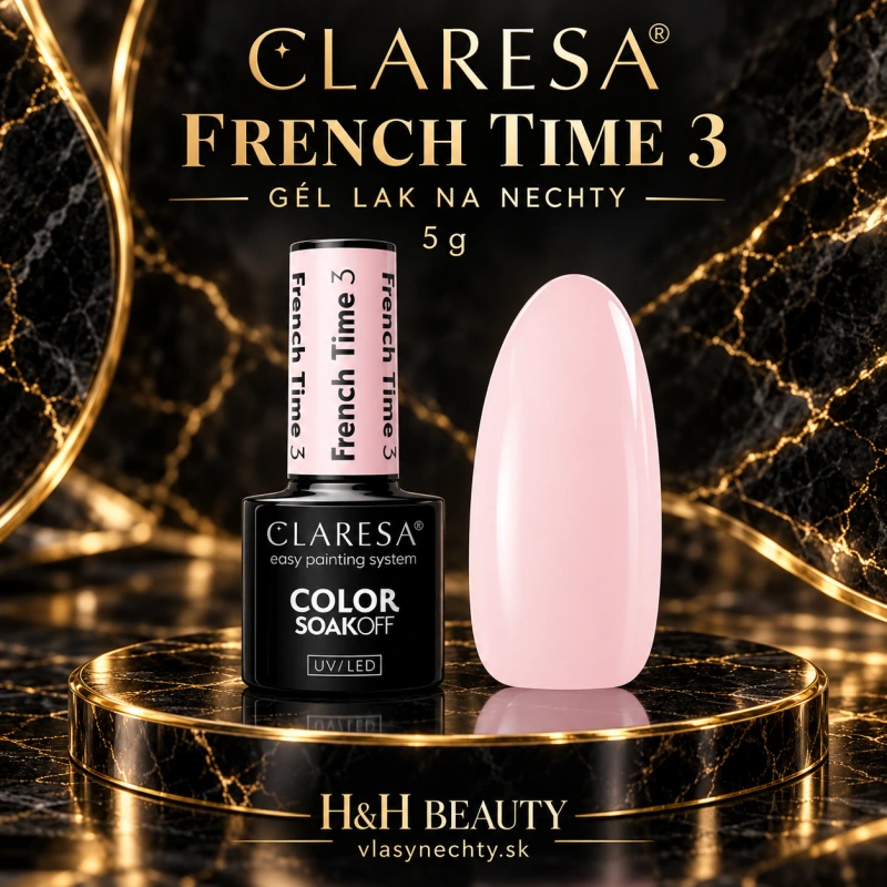 Gél lak na nechty CLARESA French Time 3 -5g