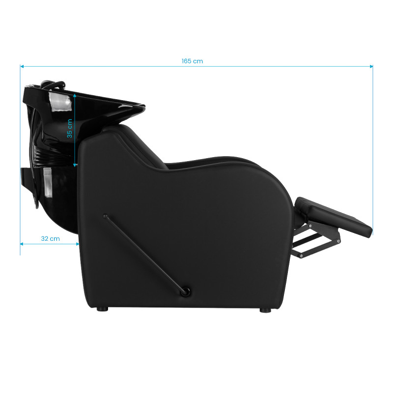 KADERNÍCKY UMÝVACÍ BOX GABBIANO Gabbiano CARMEN čierny 19