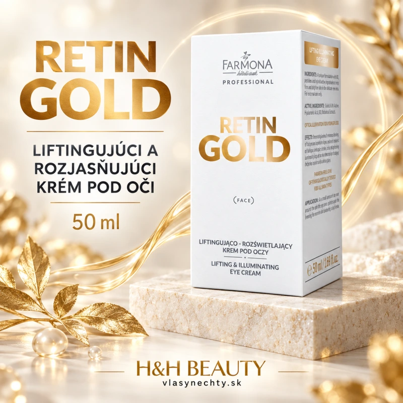 FARMONA RETIN GOLD Liftingujúco - rozjasňujúci krém pod oči 50ml
