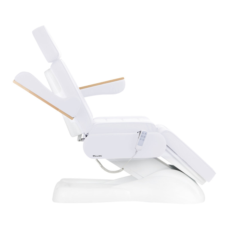 Elektrické kozmetické kreslo SILLON Lux 273b 3 motory studená biela 2