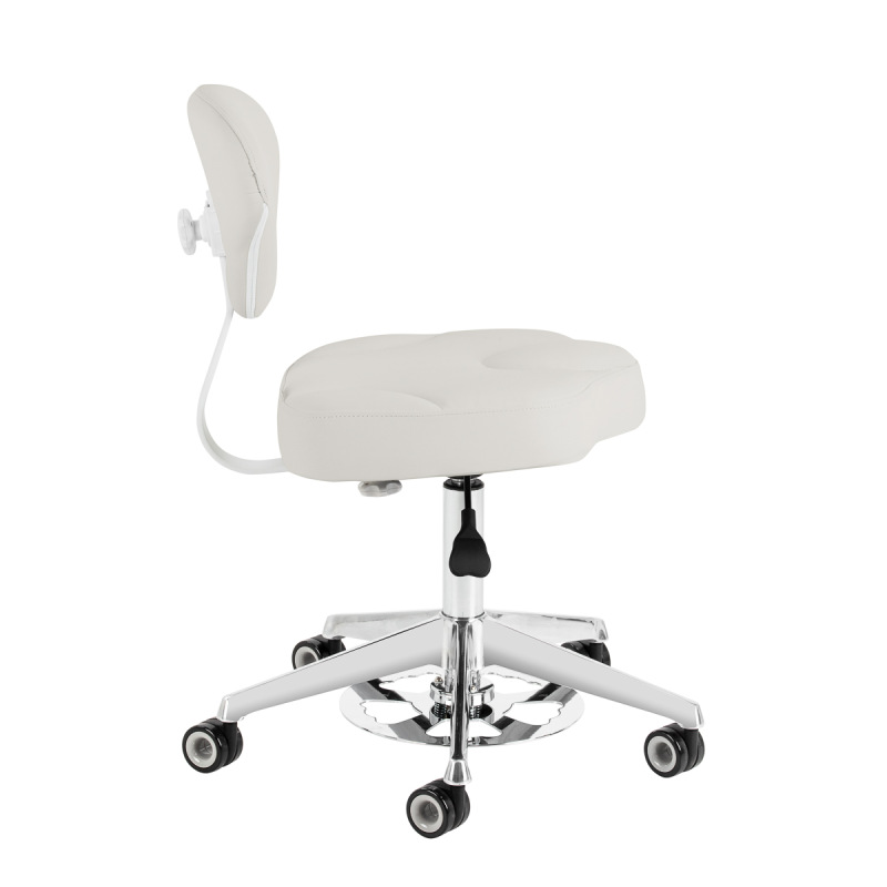 Taboret kosmetyczny Azzurro 156-F bump-up szary 3