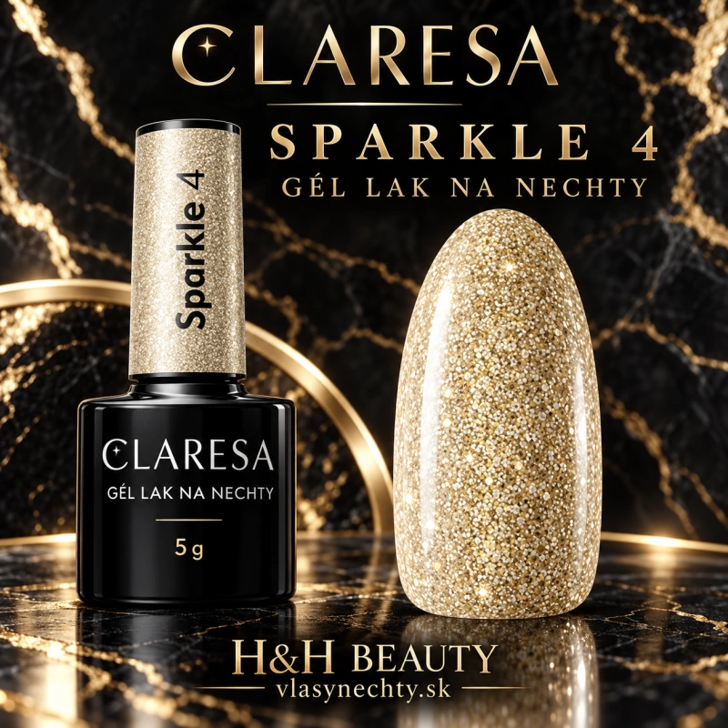 CLARESA GÉL LAK NA NECHTY SPARKLE 4 -5g