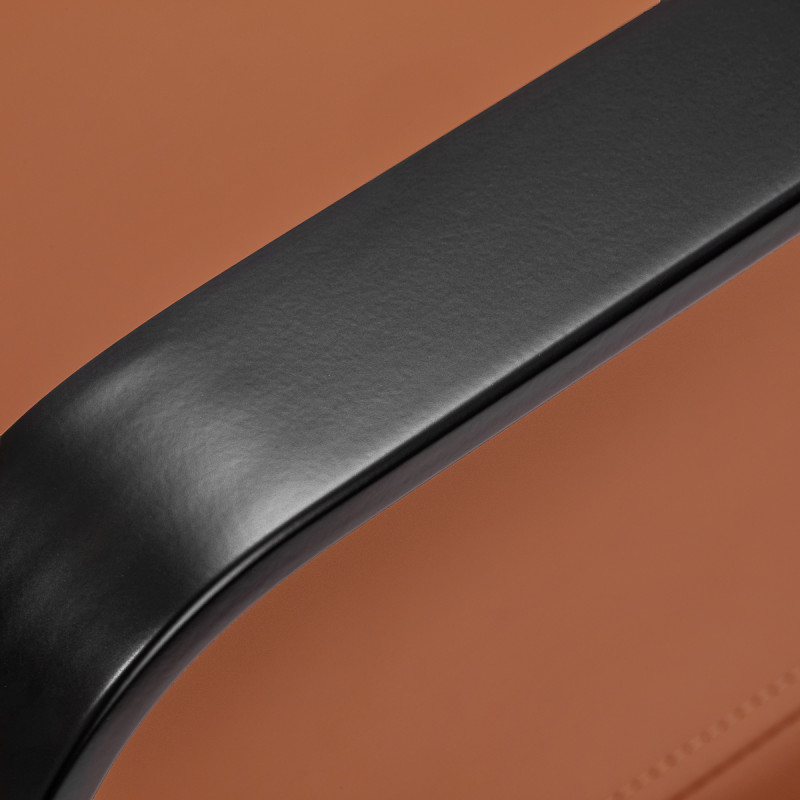 Kadernícke kreslo Gabbiano Porto čierno-oranžové 4