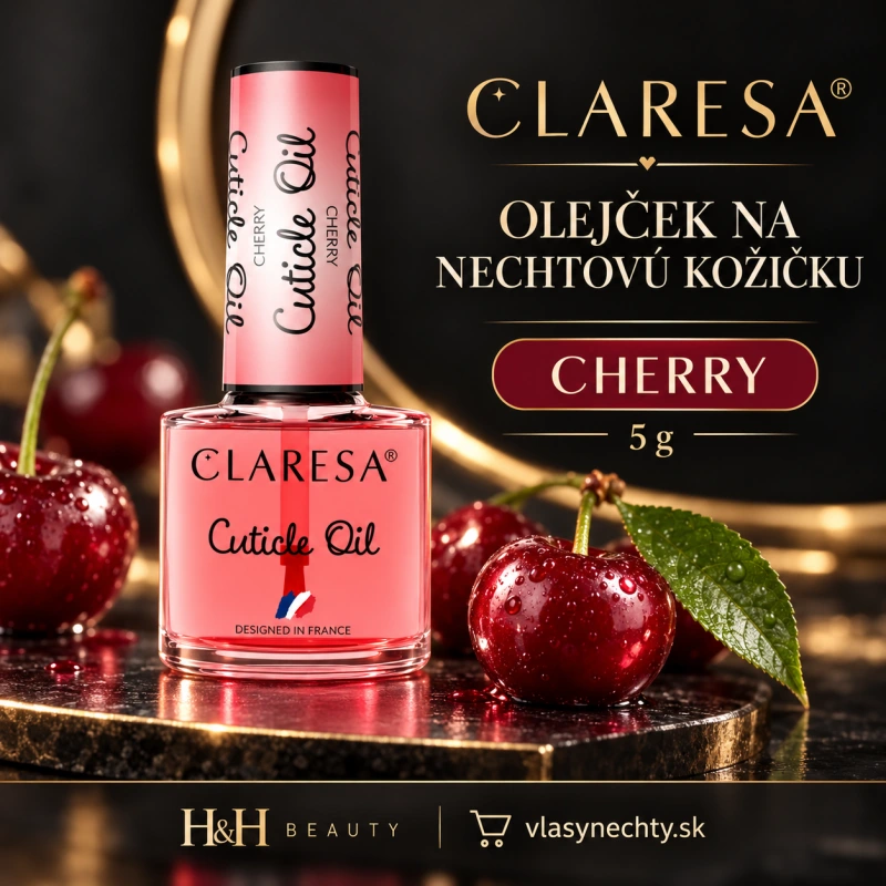 CLARESA OLEJČEK NA NECHTOVÚ KOŽIČKU CHERRY 5 g
