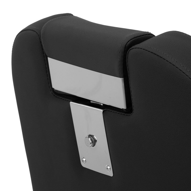 BARBERSKE KRESLO GABBIANO s čiernym rámom Čierna 9