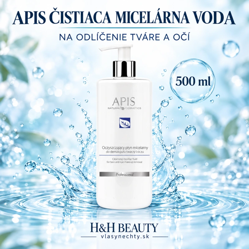 APIS ČISTIACA MICELÁRNA VODA NA ODLÍČENIE TVÁRE A OČÍ 500 ml