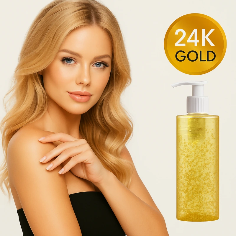 AIA GOLD & BEAUTY Gold & Lift olej s 24 k. zlatom kabinet 250 ml - pumpička zdarma