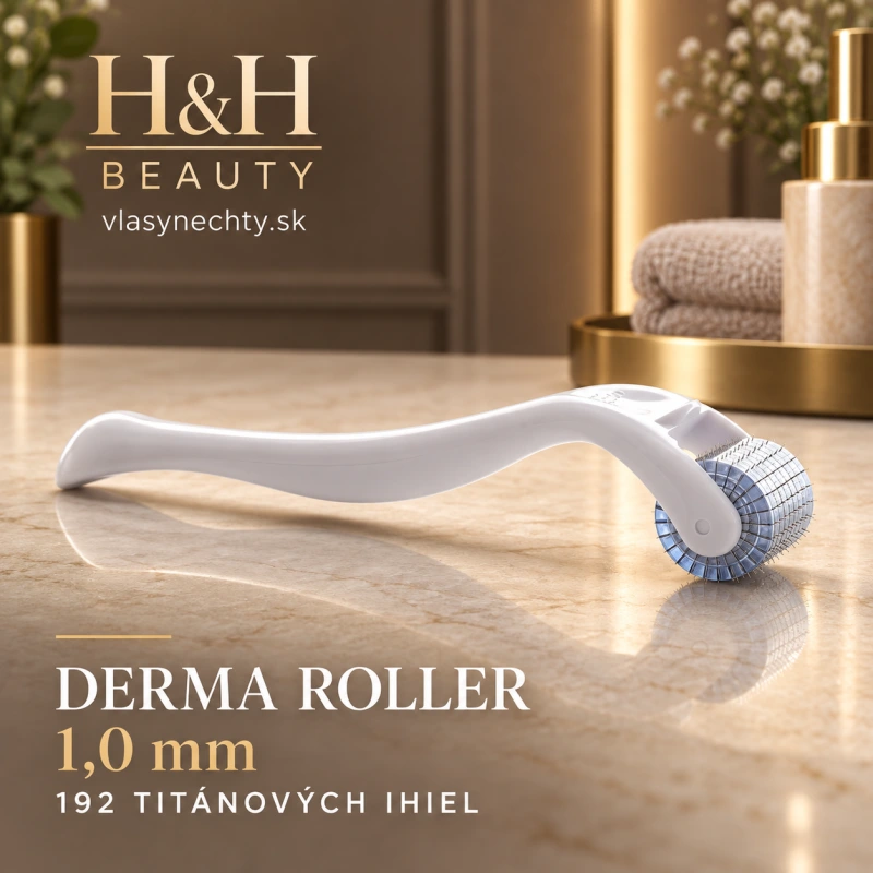 DERMA ROLLER 1,0 mm 192 TITÁNOVÝCH IHIEL