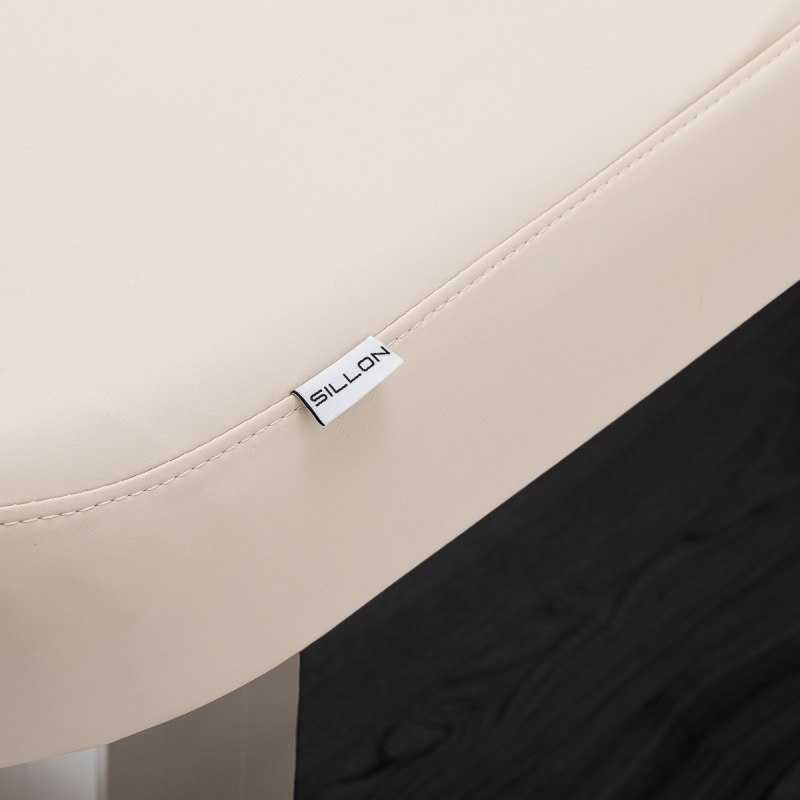 Leżanka SPA Sillon Comfort kremowa z czarną podstawą 13