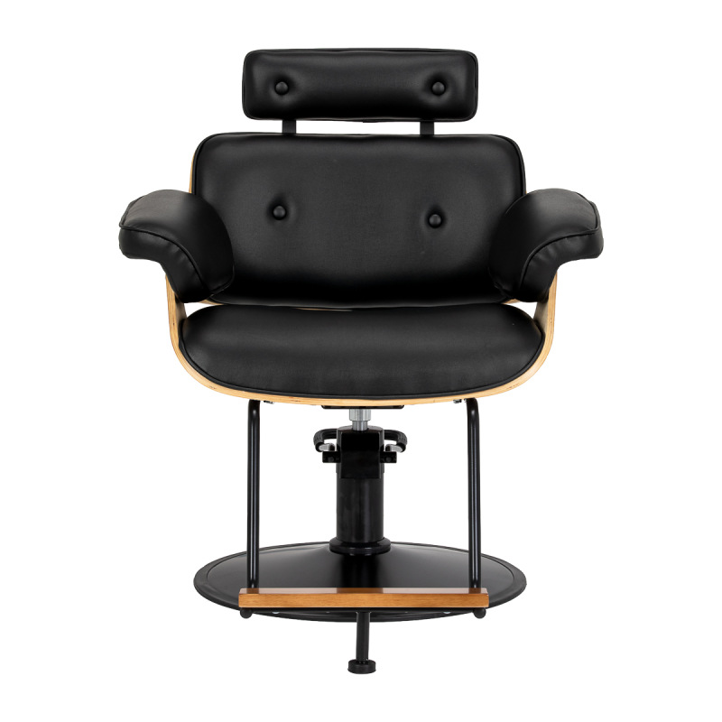 Kadernícke kreslo Gabbiano Florencja orech čierna s čiernou základňou 2