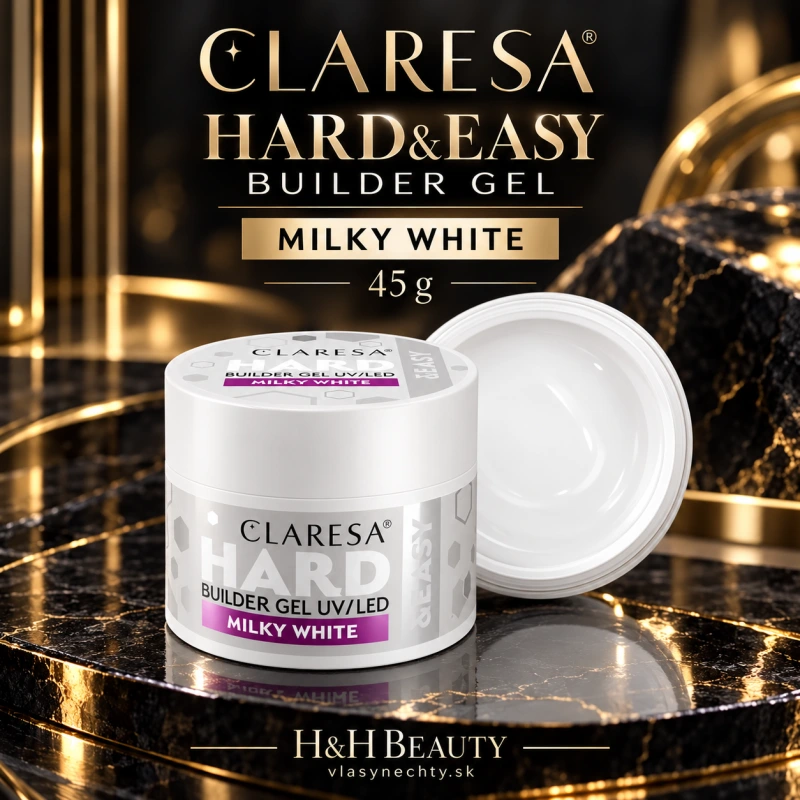 CLARESA HARD&EASY BUILDER GEL MILKY WHITE 45g