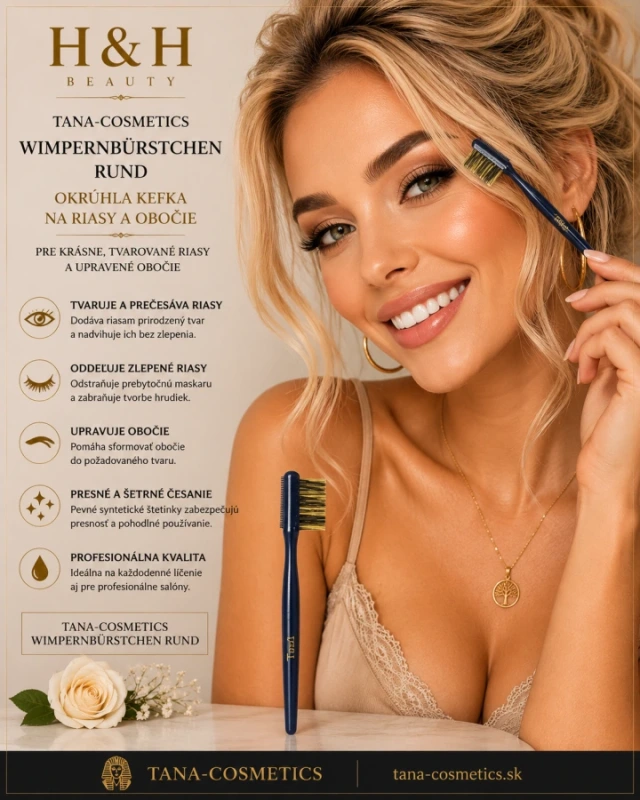 TANA-Cosmetics štetec na riasy 2.riadkový