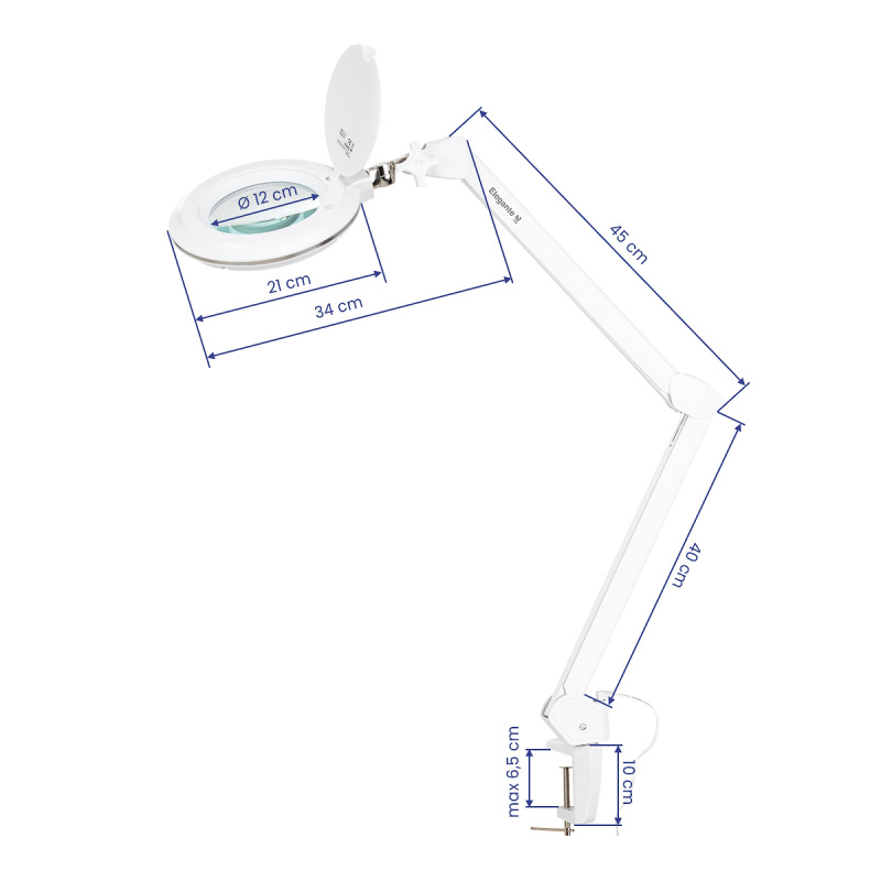 Lampa lupa Elegante 6031 60 led smd 3d do blatu reg. natężenie światła 7