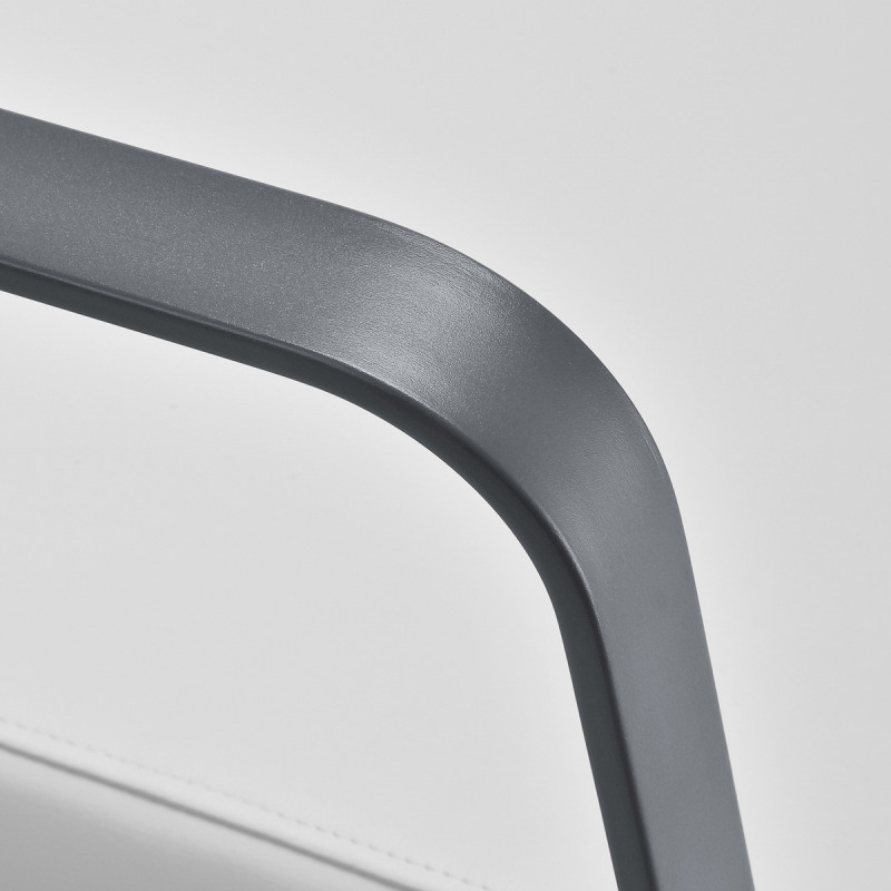 Kadernícke kreslo Gabbiano Porto sivá bielá 4