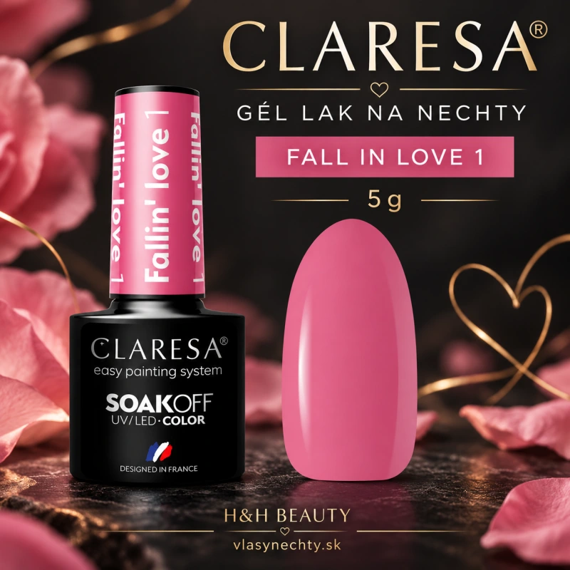 CLARESA GÉL LAK NA NECHTY FALLIN"LOVE 1 - 5 g