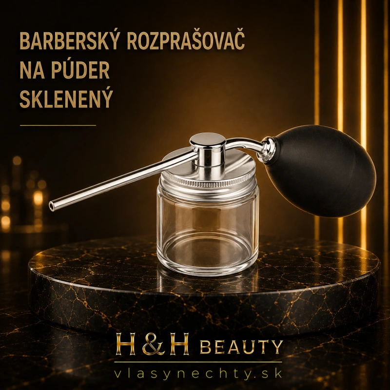 BARBERSKÝ ROZPRAŠOVAČ NA PÚDER SKLENENÝ