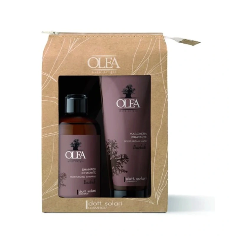 OLEA Baobab hydratačný darčekový set šampón a maska 250 ml /200 ml