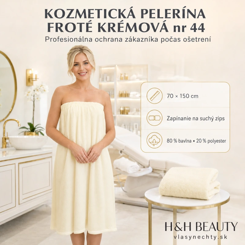 KOZMETICKÁ  PELERÍNA FROTÉ KRÉMOVÁ nr 44