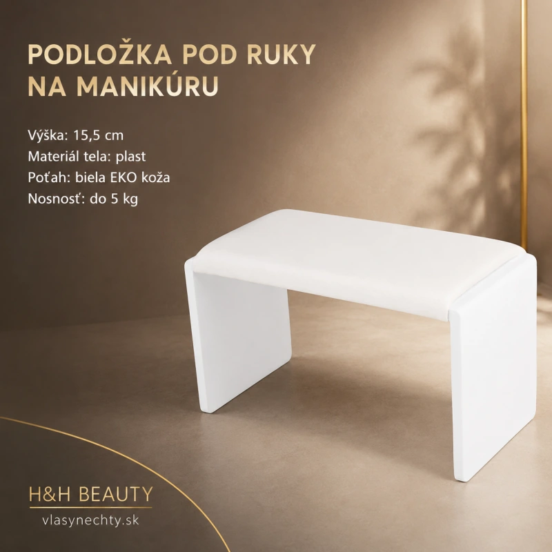 PODLOŽKA POD RUKY NA MANIKÚRU MOMO PROFESIONAL BIELA