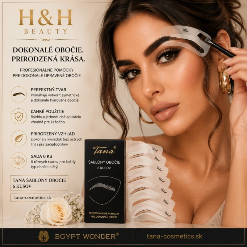 TANA-Cosmetics STAR-BROW šablóny na obočie 6 kusov 4