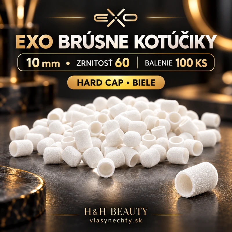 EXO BRÚSNE KOTÚČIKY 10mm/60 100 KS. HARD CAP BIELE
