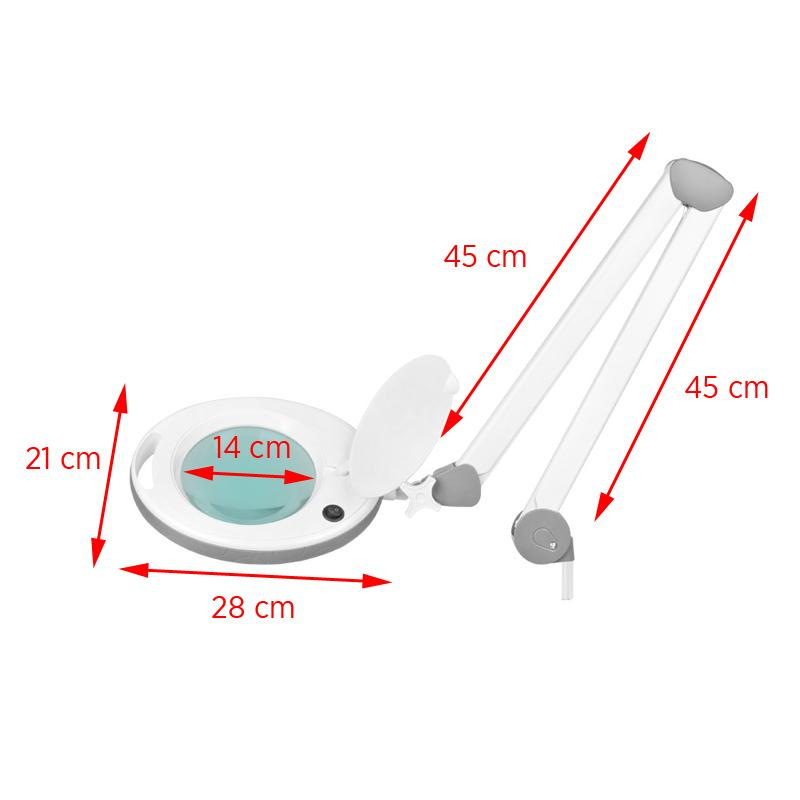 KOZMETICKÁ LUPA LAMPA ELEGANTE 6014 60 LED SMD 5D NA STÔL 1