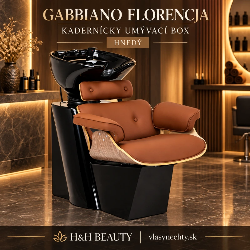 KADERNÍCKY UMÝVACÍ BOX GABBIANO FLORENCIA hnedý