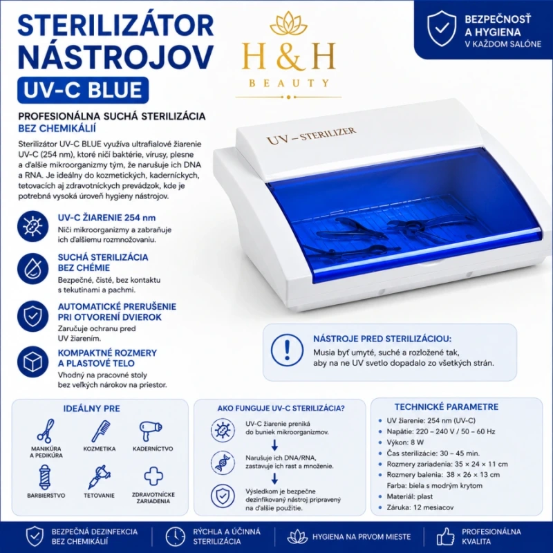STERILIZÁTOR NÁSTROJOV UV-C  BLUE 10