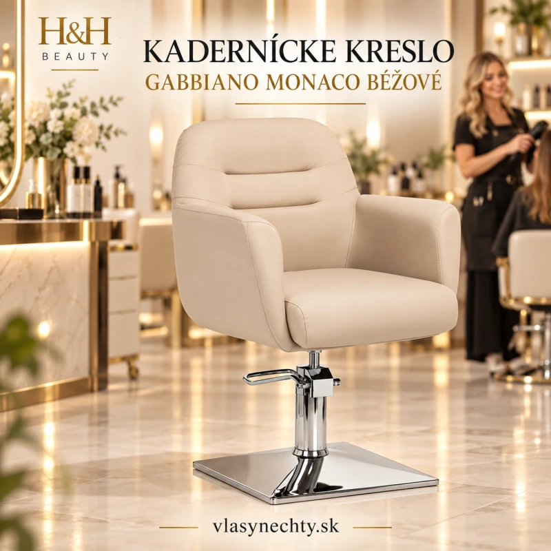 KADERNÍCKE KRESLO GABBIANO Monaco béžové