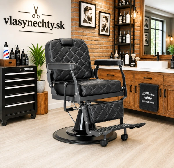 BARBERSKE KRESLO CARLOS ČIERNE