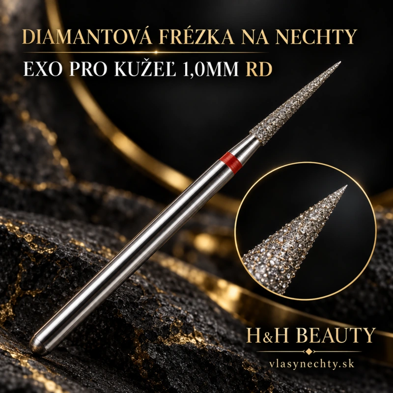 DIAMANTOVÁ FRÉZKA NA NECHTY EXO PRO KUŽEĽ 1,0MM RD