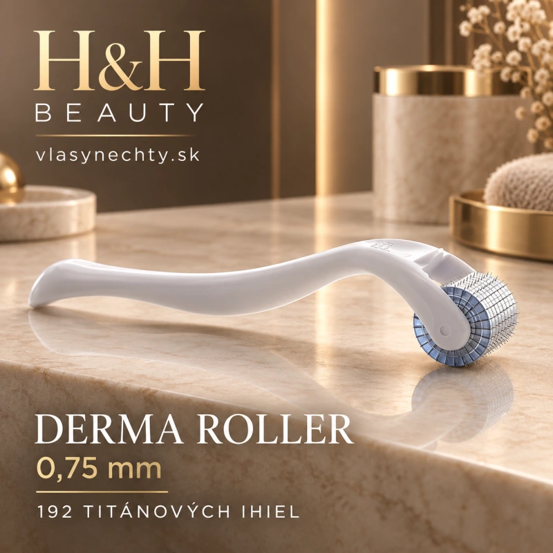 DERMA ROLLER 0,75 mm 192 TITÁNOVÝCH IHIEL
