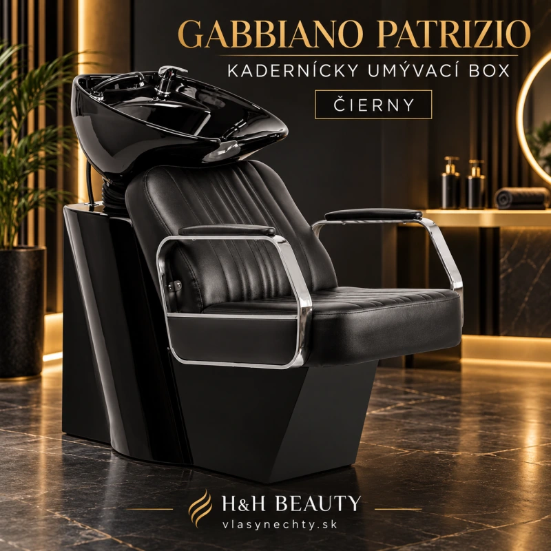 KADERNÍCKY UMÝVACÍ BOX GABBIANO Patrizio čierny