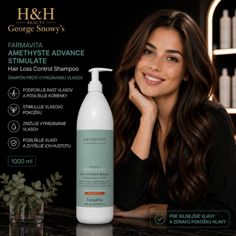 Farmavita AMETHYSTE ADVANCE STIMULATE Hair Loss Control Shampoo 1000ml 3